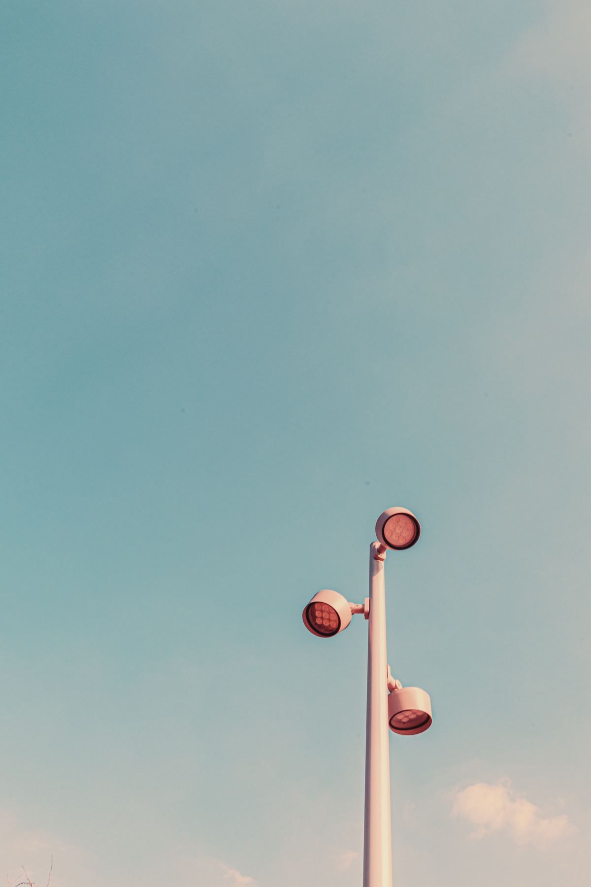 Modern Streetlight on Clear Sky